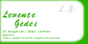 levente gedei business card